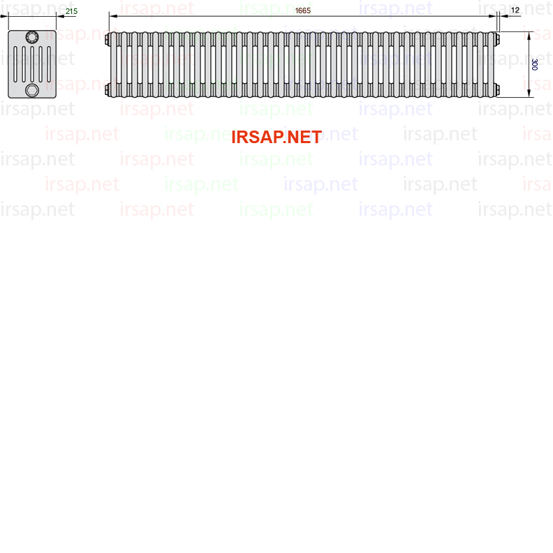 Радиатор IRSAP Tesi 60300/37 T23 CL 01